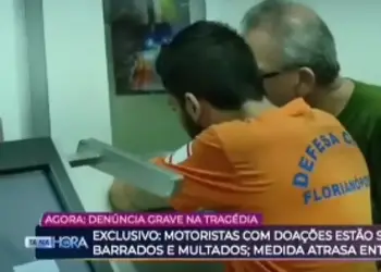 Caminhão da Defesa Civil de Florianópolis é multado pela ANTT ao levar donativos para o RS